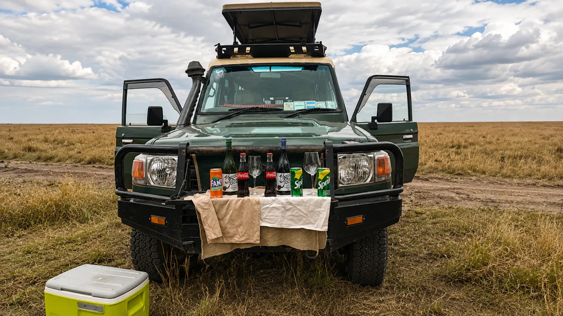 Rhino grazing on the Mara plains