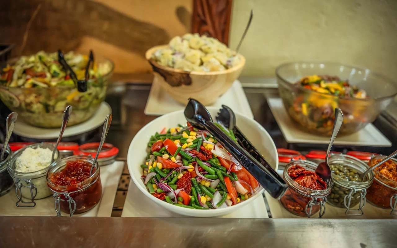 Buffet spread at Lake Naivasha Sopa Lodge