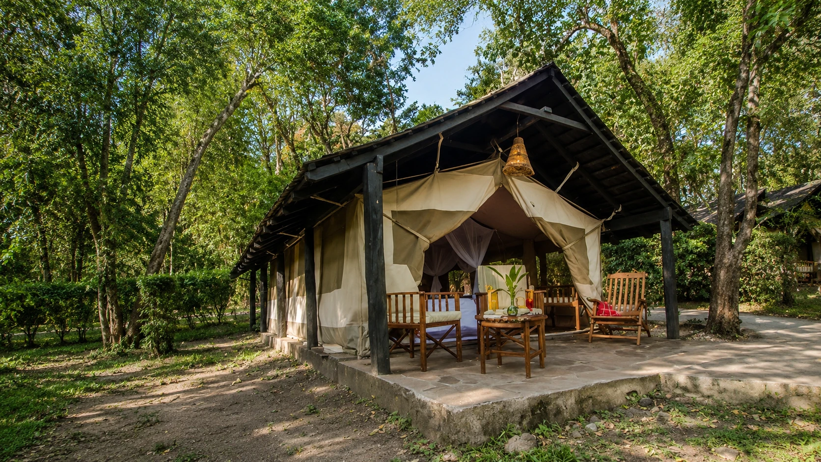 Sarova Mara Game Camp — tented suite exterior in the forest