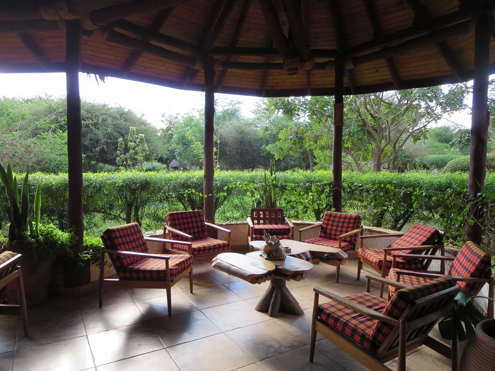 Sentrim Camp Amboseli — gazebo lounge seating