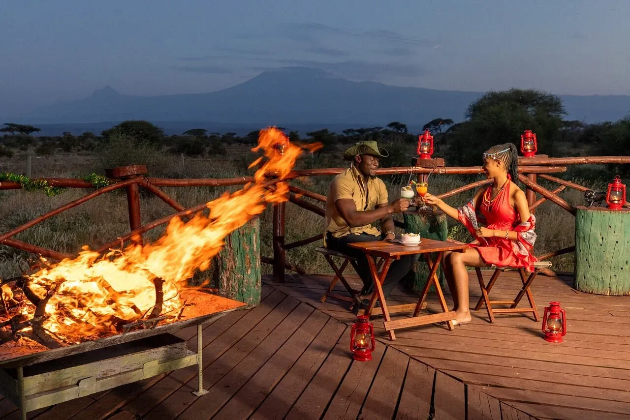 Sentrim Camp Amboseli — tent at night
