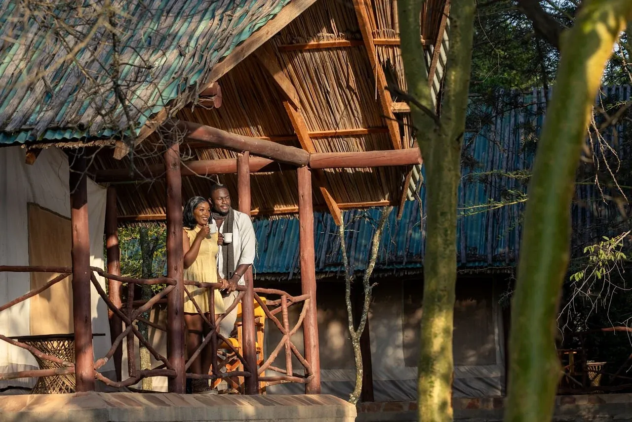 Sentrim Mara Camp — sundowner on the deck